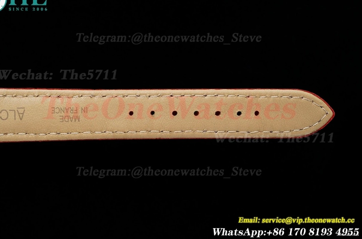 Quartz LE Dumont Silver Dial Wine Santos Red AF RG 0420